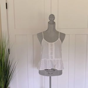 White Lacey Tank Top